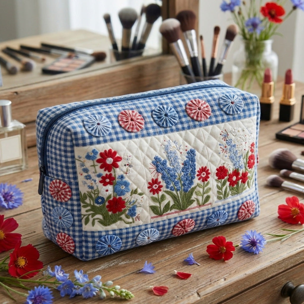 Naia | Bolsa de Maquillaje Acolchada Mujer Estampado Búho