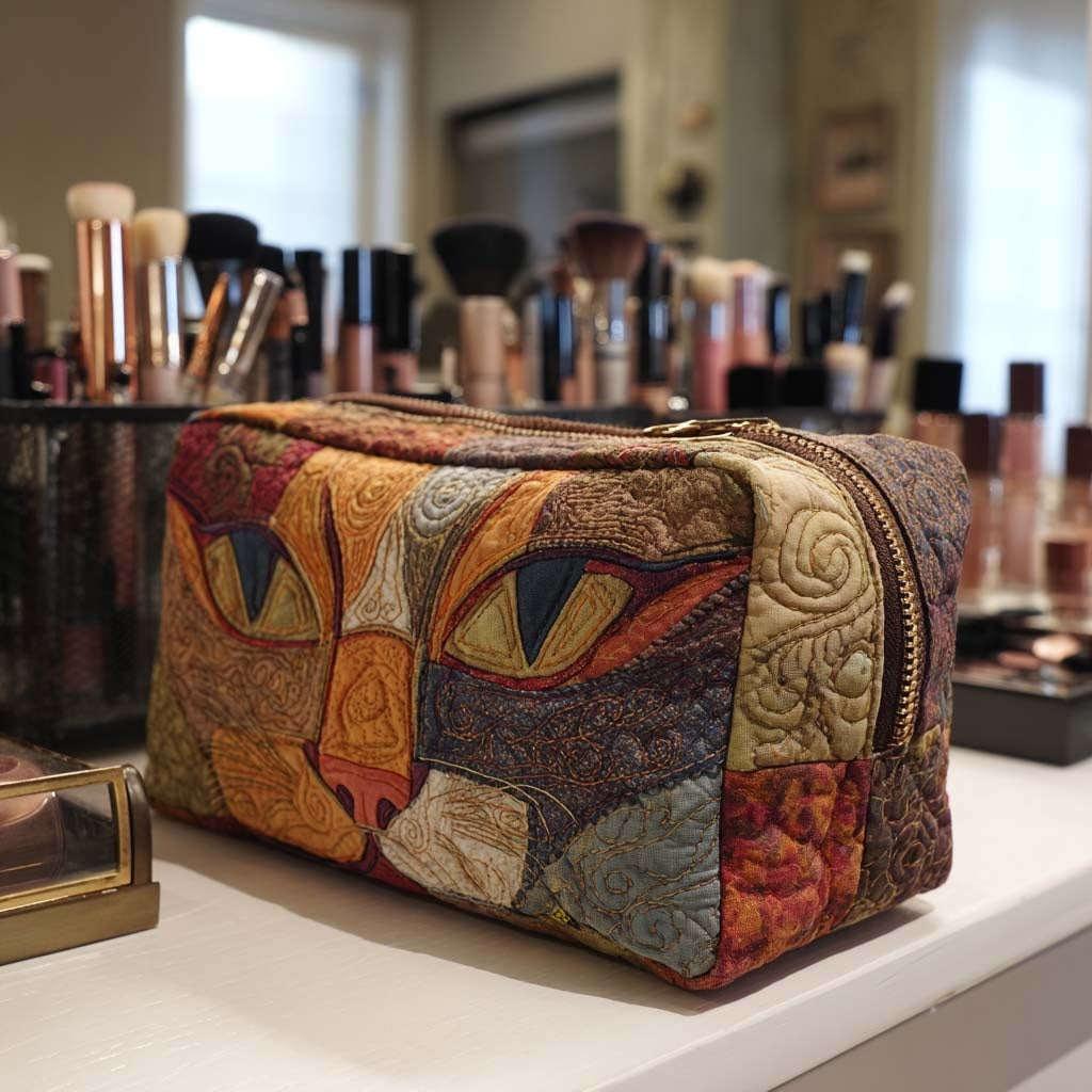 Naia | Bolsa de Maquillaje Acolchada Mujer Estampado Búho