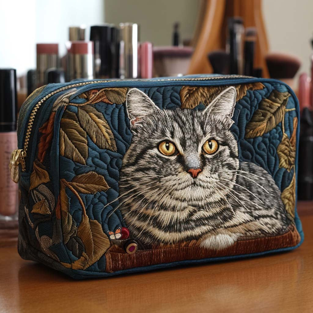 Naia | Bolsa de Maquillaje Acolchada Mujer Estampado Búho