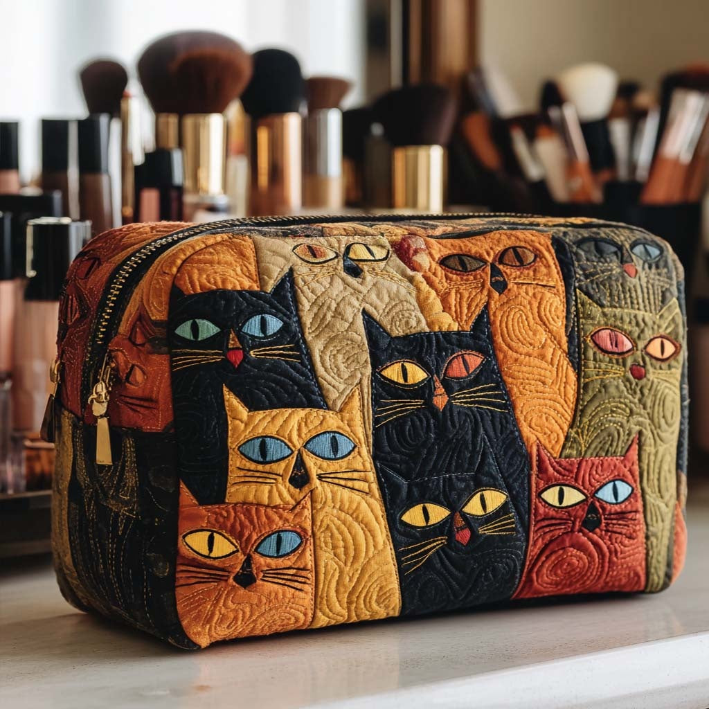 Naia | Bolsa de Maquillaje Acolchada Mujer Estampado Búho
