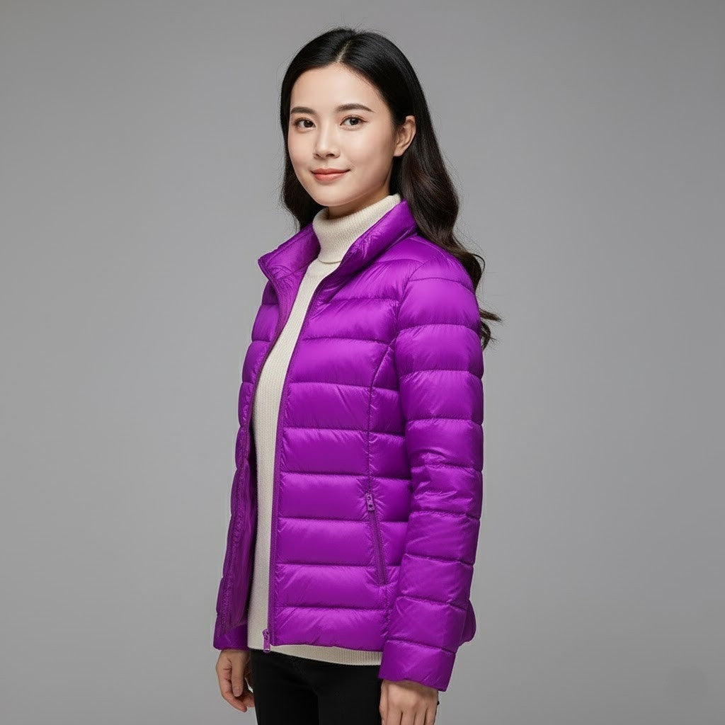 Nerea | Chaqueta Acolchada Puffer Jacket Mujer Cuello Alto