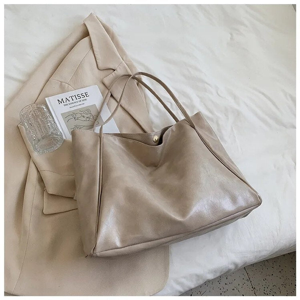 Rebeca | Tote Bag de Piel Sintética Grande Mujer Shopper