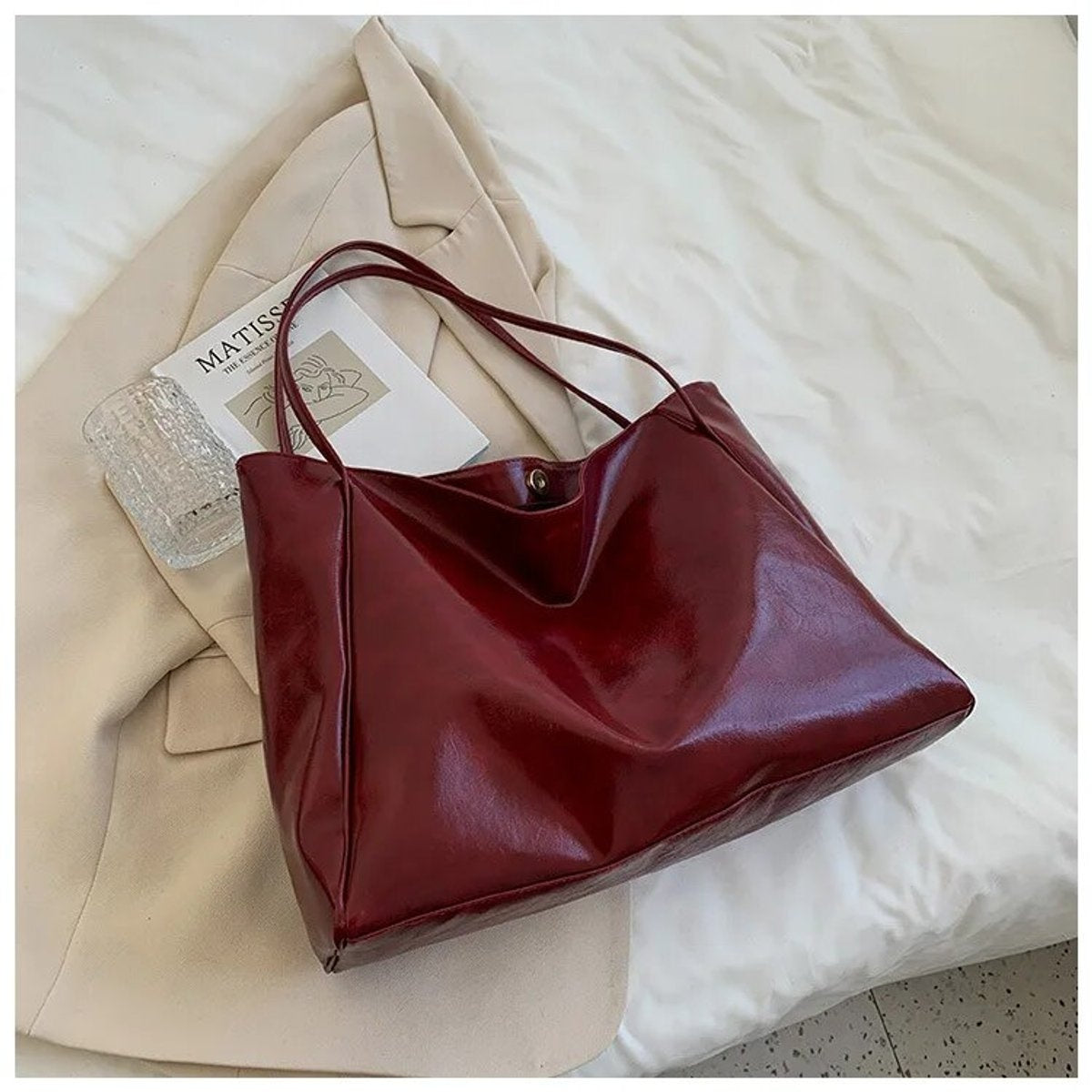 Rebeca | Tote Bag de Piel Sintética Grande Mujer Shopper