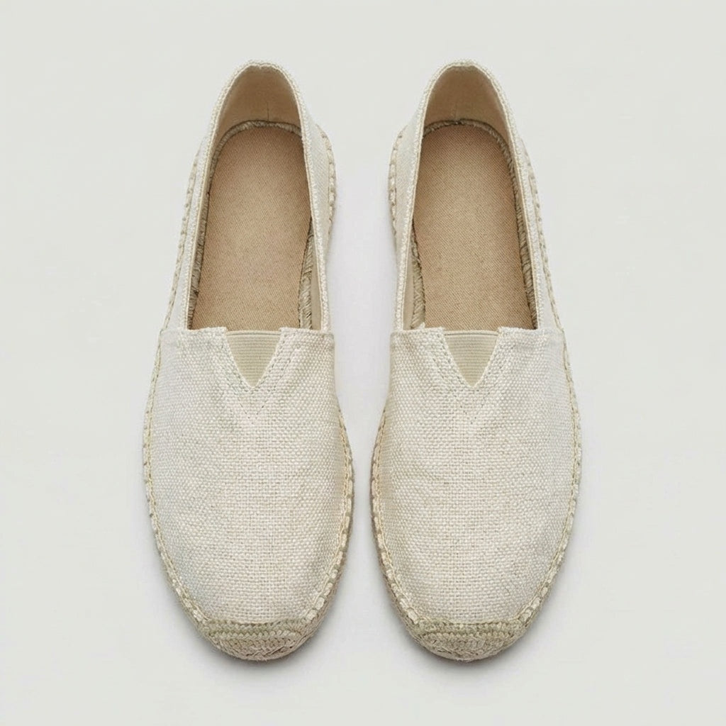 Sergio | Espadrillas de Lino Sin Cordones Hombre Suela Yute