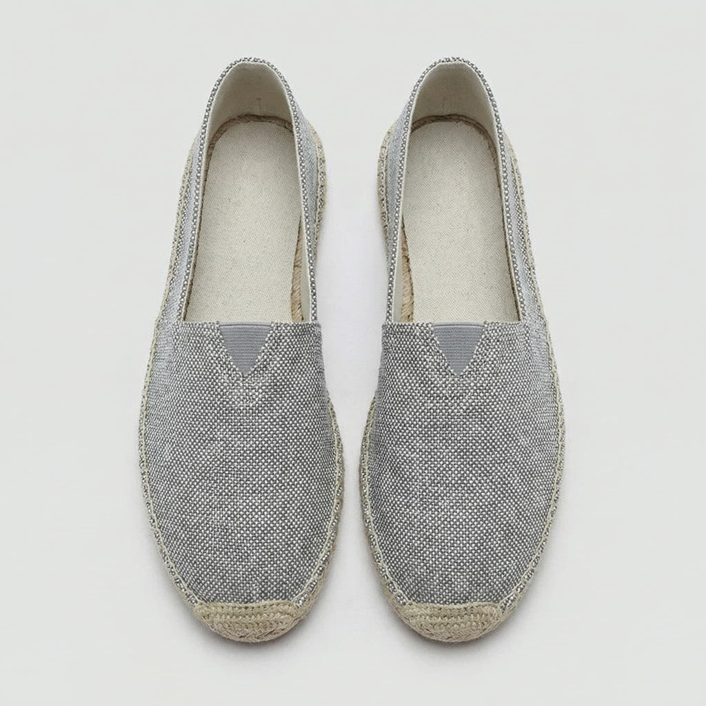 Sergio | Espadrillas de Lino Sin Cordones Hombre Suela Yute