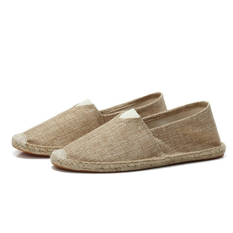 Sergio | Espadrillas de Lino Sin Cordones Hombre Suela Yute
