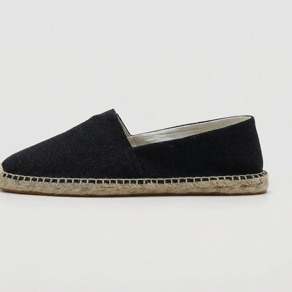 Sergio | Espadrillas de Lino Sin Cordones Hombre Suela Yute