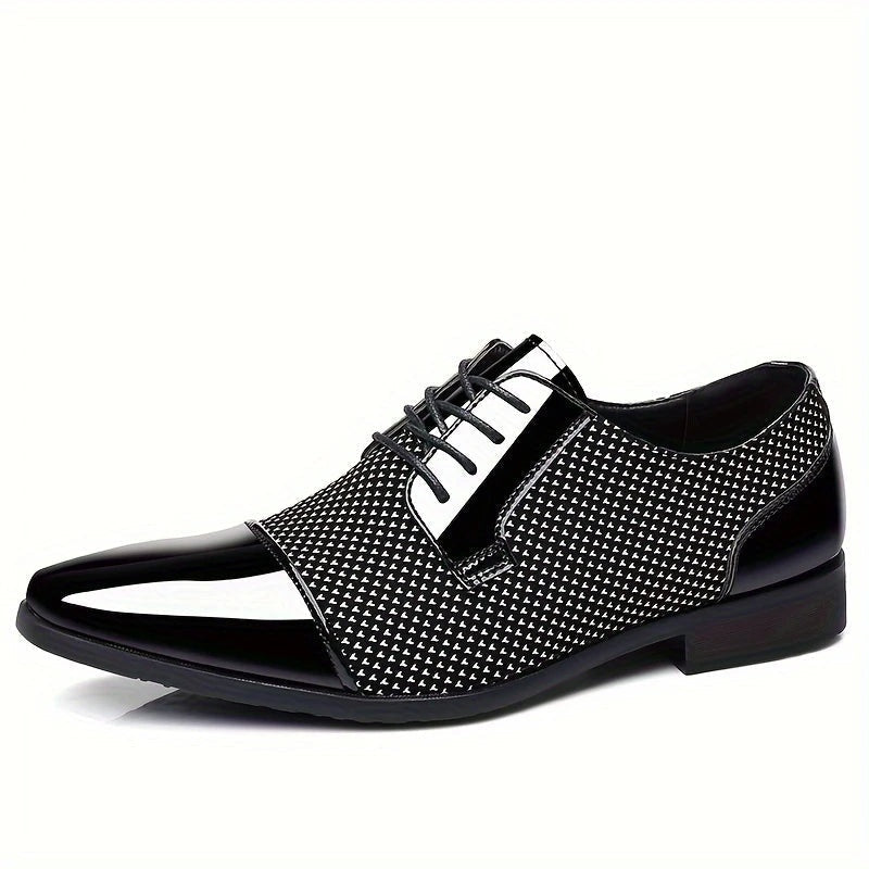 Cristóbal | Zapatos Oxford Hombre Textura Geométrica Cordones